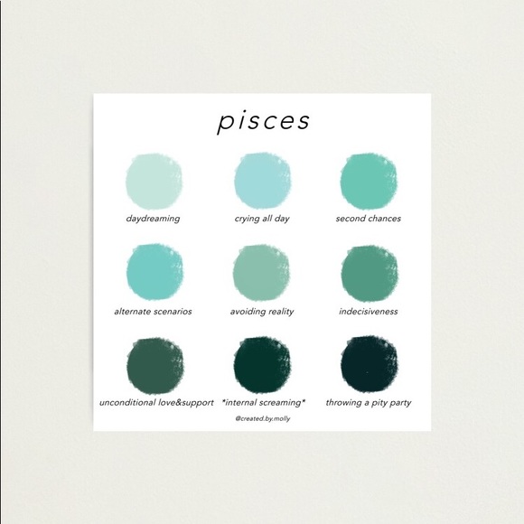 Pisces Zodiac seafoam green beaded rosary necklace handmade - Picture 7 of 7